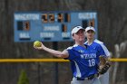 Softball vs Babson  Wheaton College Softball vs Babson College. - Photo by Keith Nordstrom : Wheaton, Softball, Babson, NEWMAC